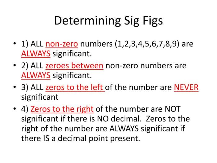 Significant figs uncertainty measurements