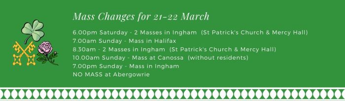 Catholic mass changes cheat sheet